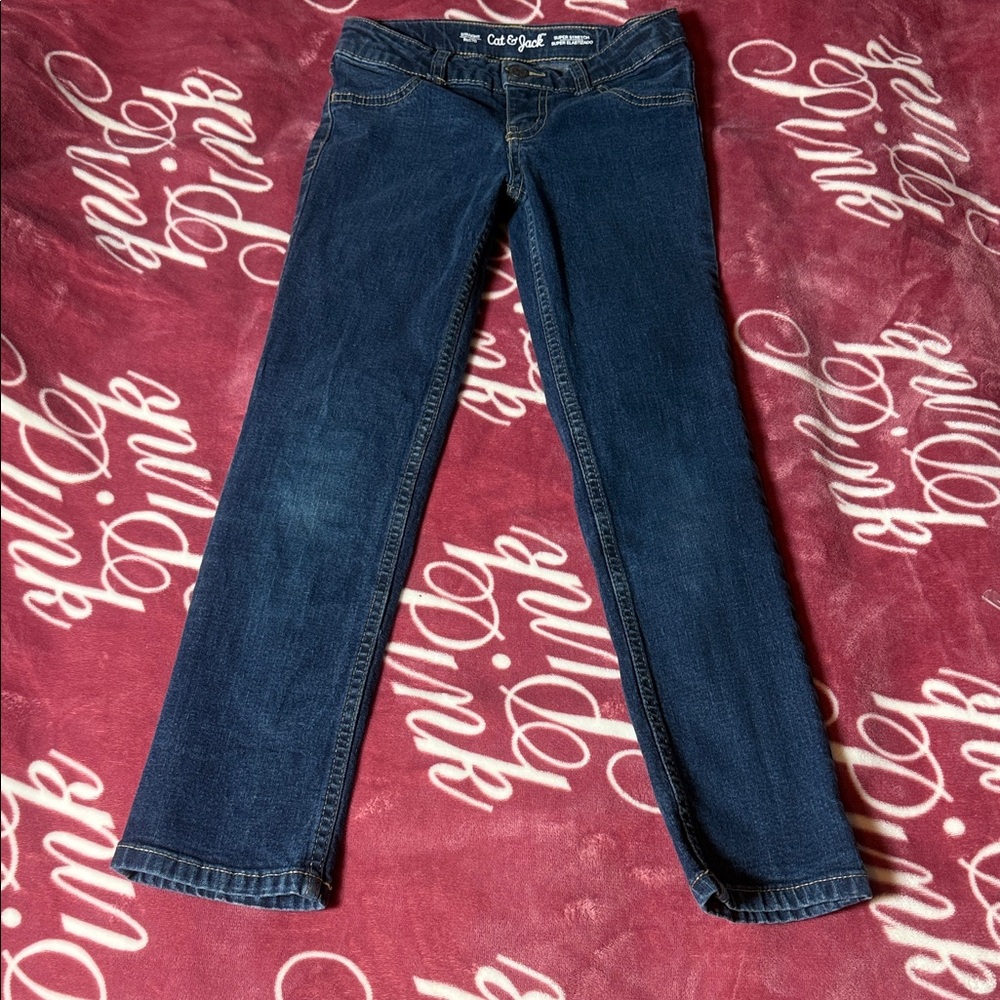 #103 Cat & Jack Women's Dark Blue Skinny Jeans
